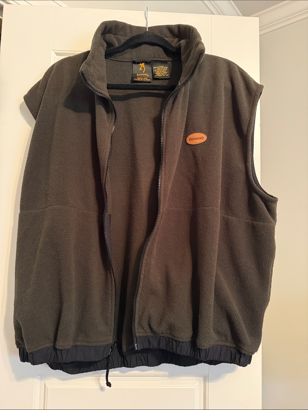 Browning Dark Olive Fleece Zip Vest